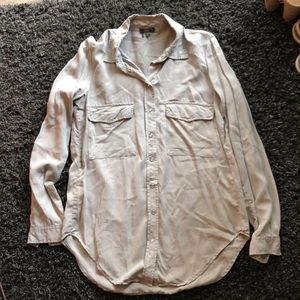Grey button up shirt